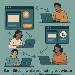 nfinity Traffic Boost traffic exchange interface with Bitcoin and ad credits