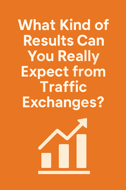 What kind of results can you expect from traffic exchanges – blog graphic with upward arrow chart