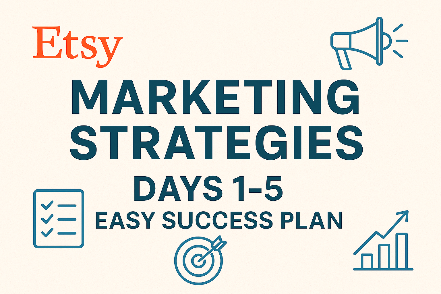 Etsy Marketing Strategies Days 1–5 Easy Success Plan for beginners